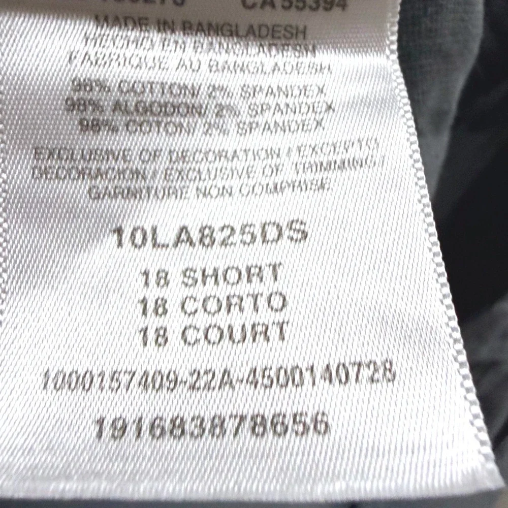 Wrangler ATG All Terrain Gear Gray Utility Pants 10LA825DS Womens 18 Short